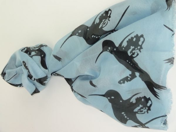 Stoles - Blue w/ Black Bird - Image 2