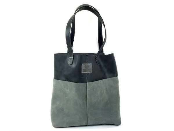 Trendy Mix Leather Bag - Image 6