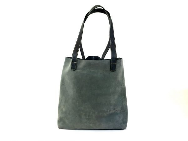 Trendy Mix Leather Bag - Image 4