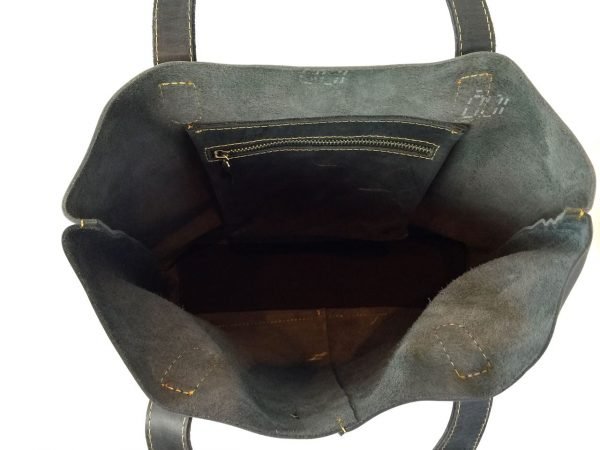 Trendy Mix Leather Bag - Image 2